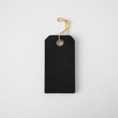 Black Leather Tag- personalized luggage tags - custom luggage tags - KMM &amp; Co.