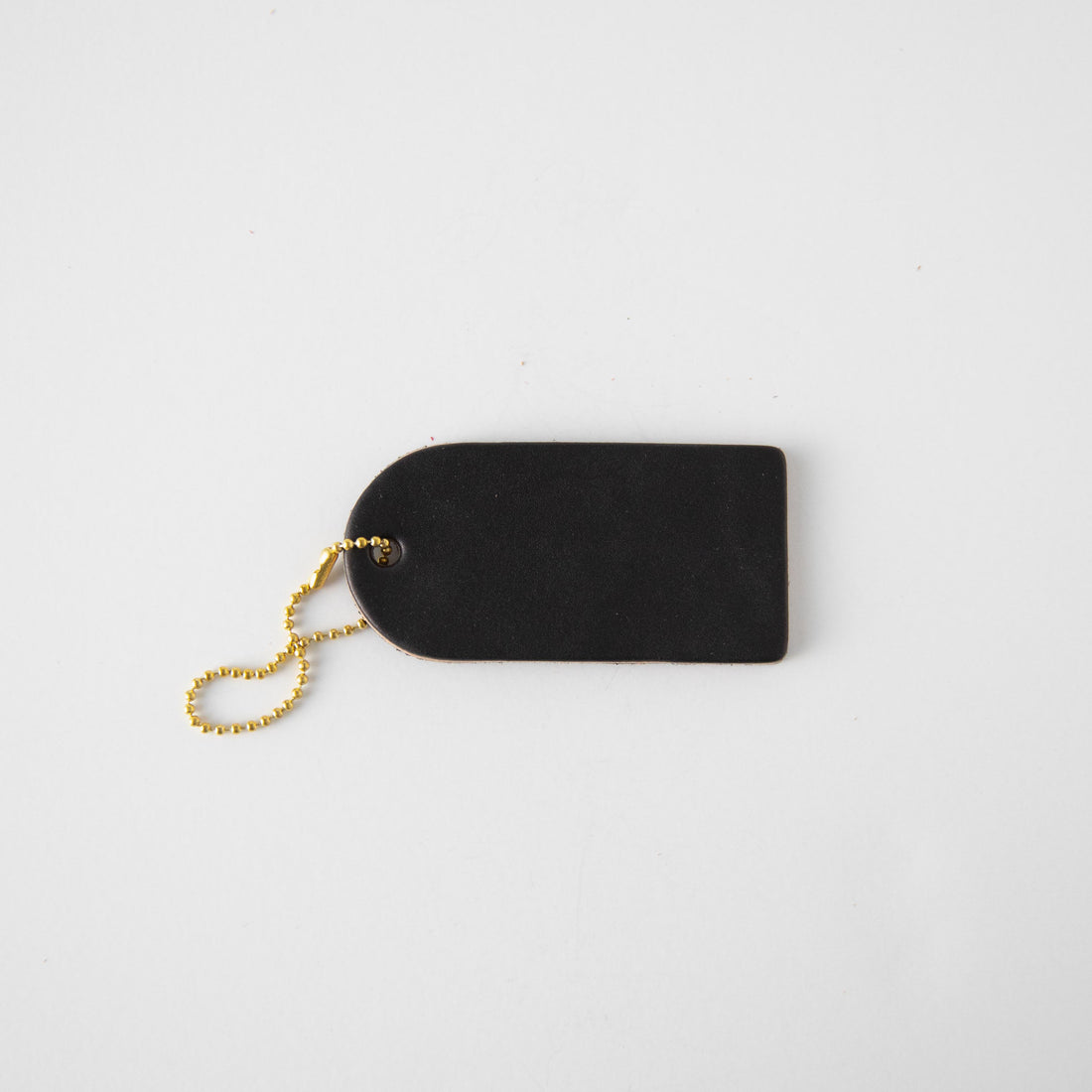 Black Mini Leather Tag- personalized luggage tags - custom luggage tags - KMM &amp; Co.