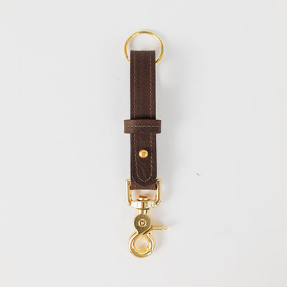 Brown Kodiak Key Lanyard- leather keychain for men and women - KMM &amp; Co.