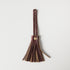 Burgundy Chromexcel Leather Tassel- leather tassel keychain - KMM & Co.