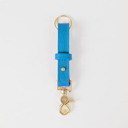 Cerulean Cypress Key Lanyard- leather keychain for men and women - KMM &amp; Co.