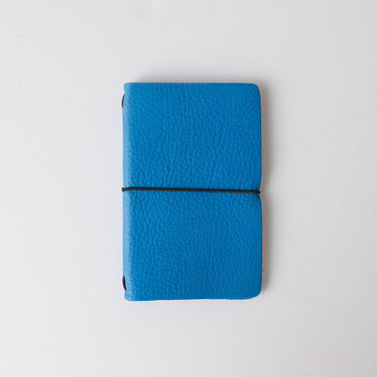 Cerulean Cypress Travel Notebook- leather journal - leather notebook - KMM &amp; Co.