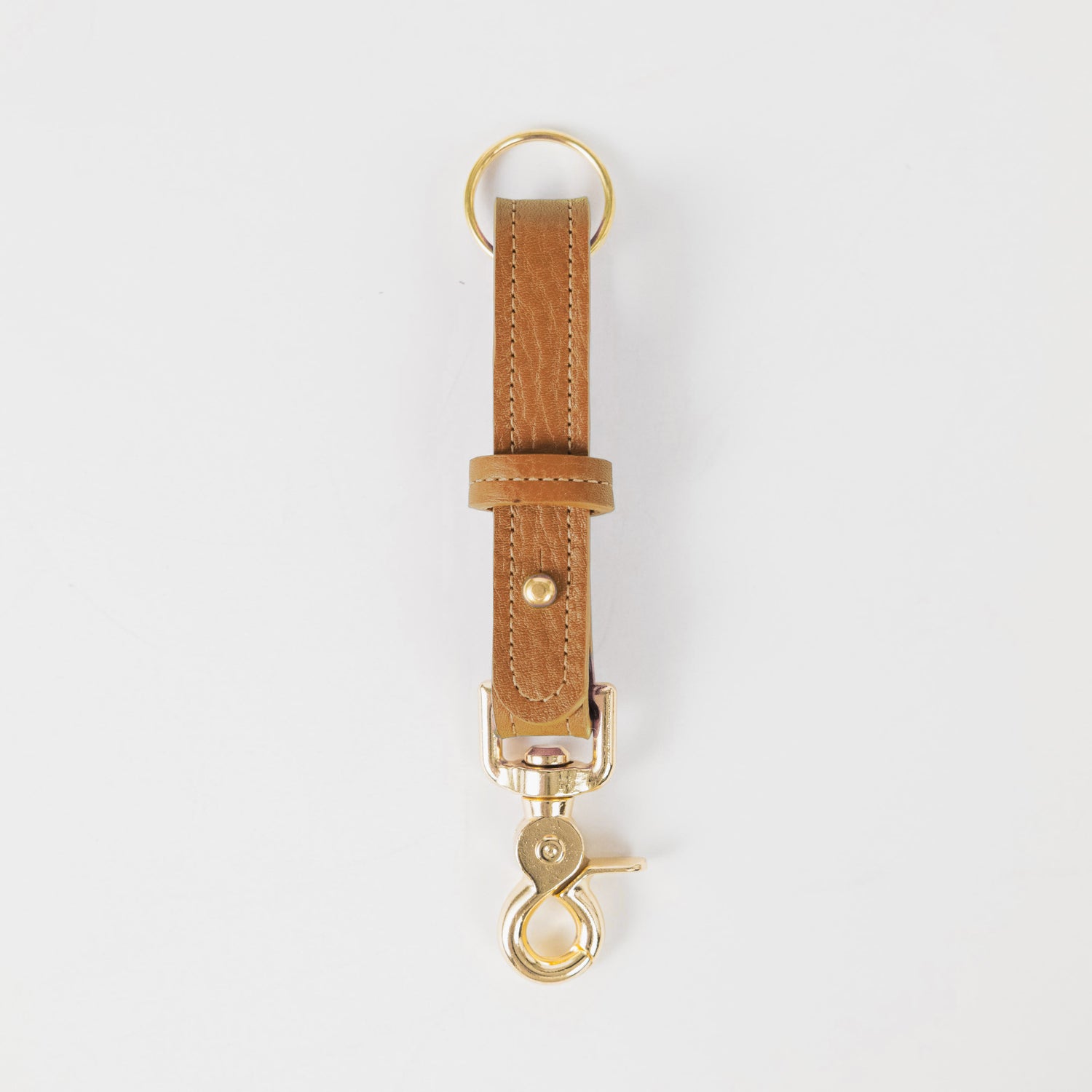 Cognac Cypress Key Lanyard- leather keychain for men and women - KMM &amp; Co.