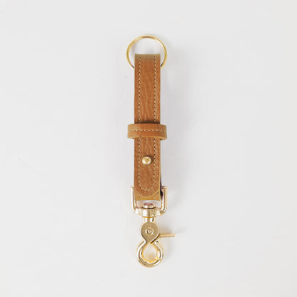 Cognac Cypress Key Lanyard- leather keychain for men and women - KMM &amp; Co.