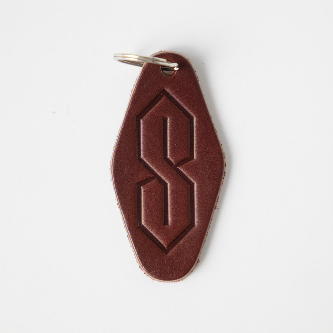 "Cool S" Key Fob- leather keychain - leather key holder - leather key fob - KMM &amp; Co.