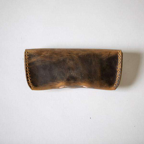 Crazy Horse Sunglasses Case- leather glasses case - KMM &amp; Co.