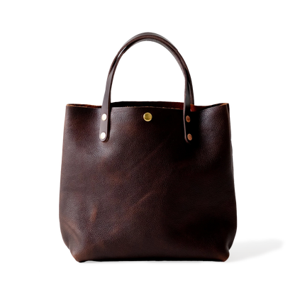 Dark Brown Bulldog Mini Tote