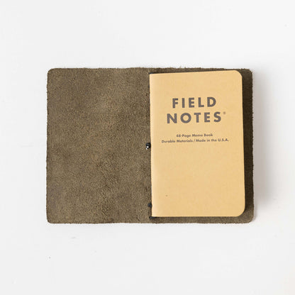 Forest Green Travel Notebook- leather journal - leather notebook - KMM &amp; Co.