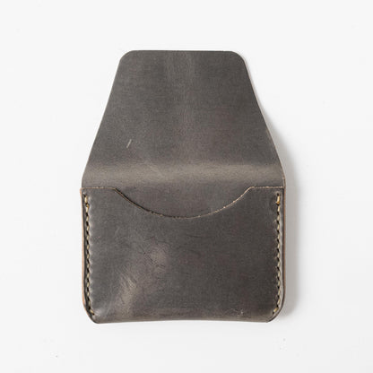 Grey Sky Flap Wallet- mens leather wallet - handmade leather wallets at KMM &amp; Co.