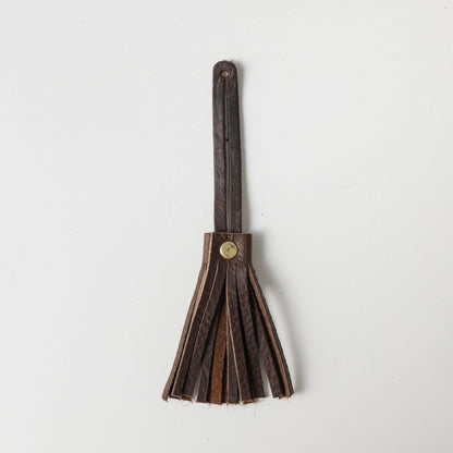 Hickory Leather Tassel- leather tassel keychain - KMM &amp; Co.