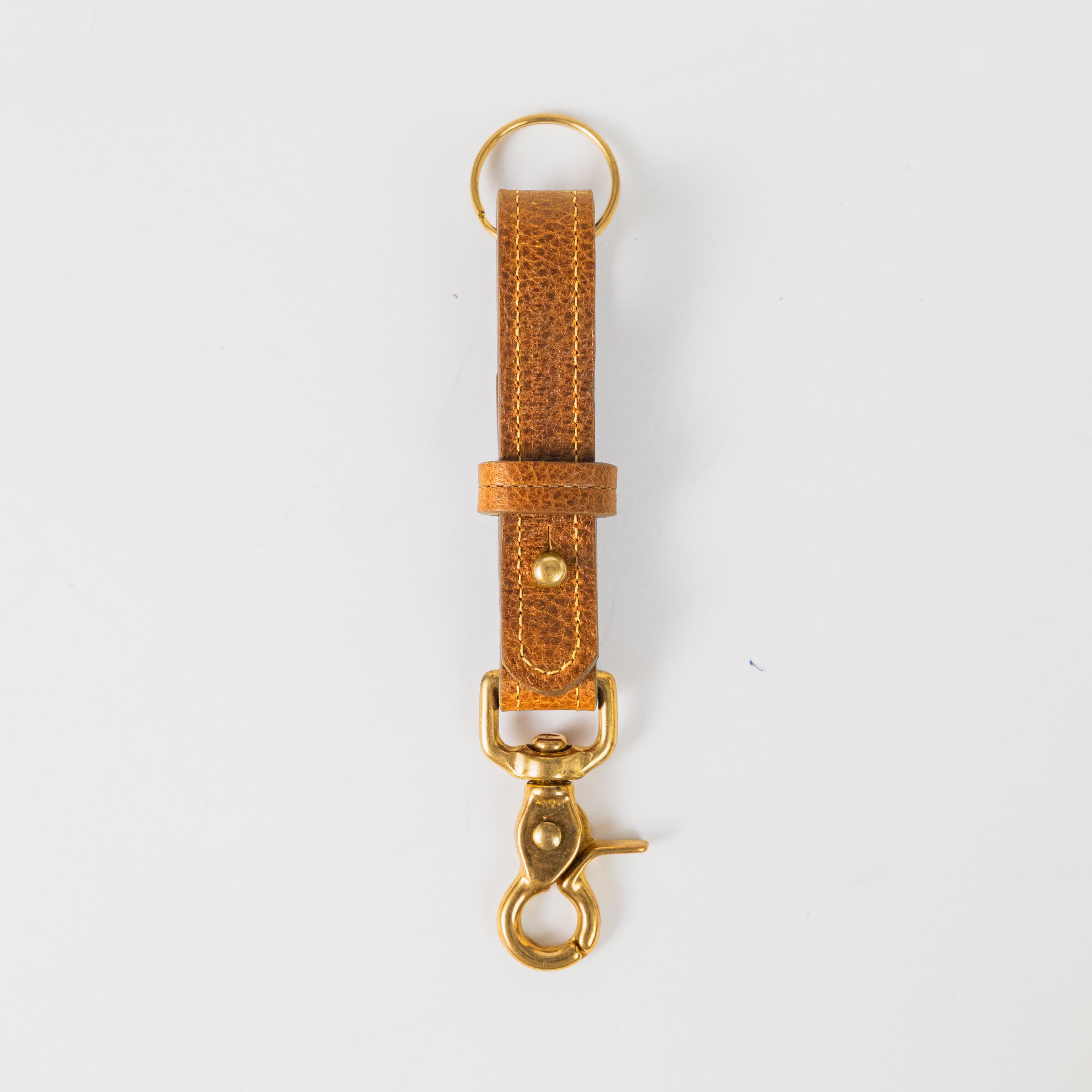 Honey Bulldog Key Lanyard- leather keychain for men and women - KMM &amp; Co.