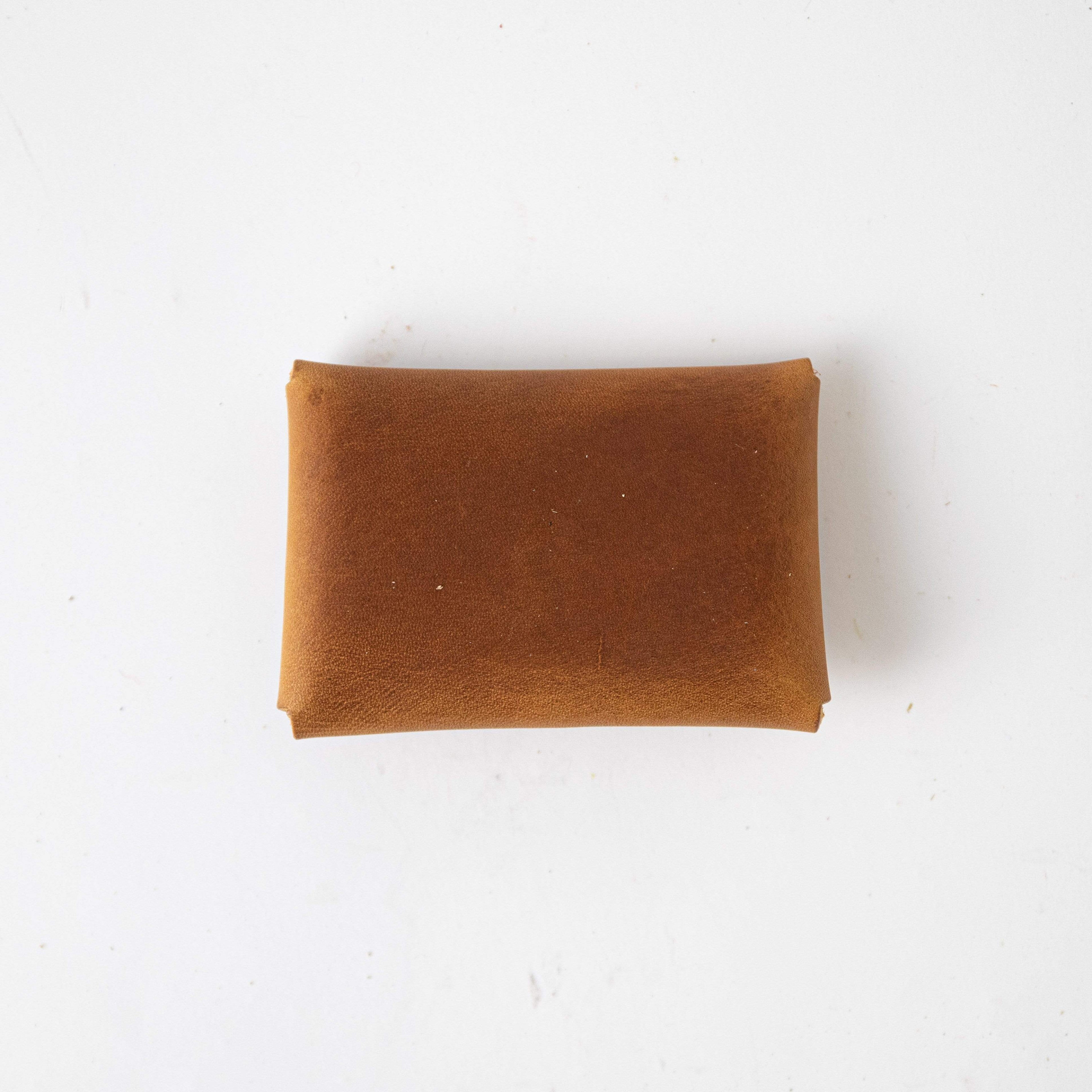 Honey Card Envelope- card holder wallet - leather wallet made in America at KMM &amp; Co.