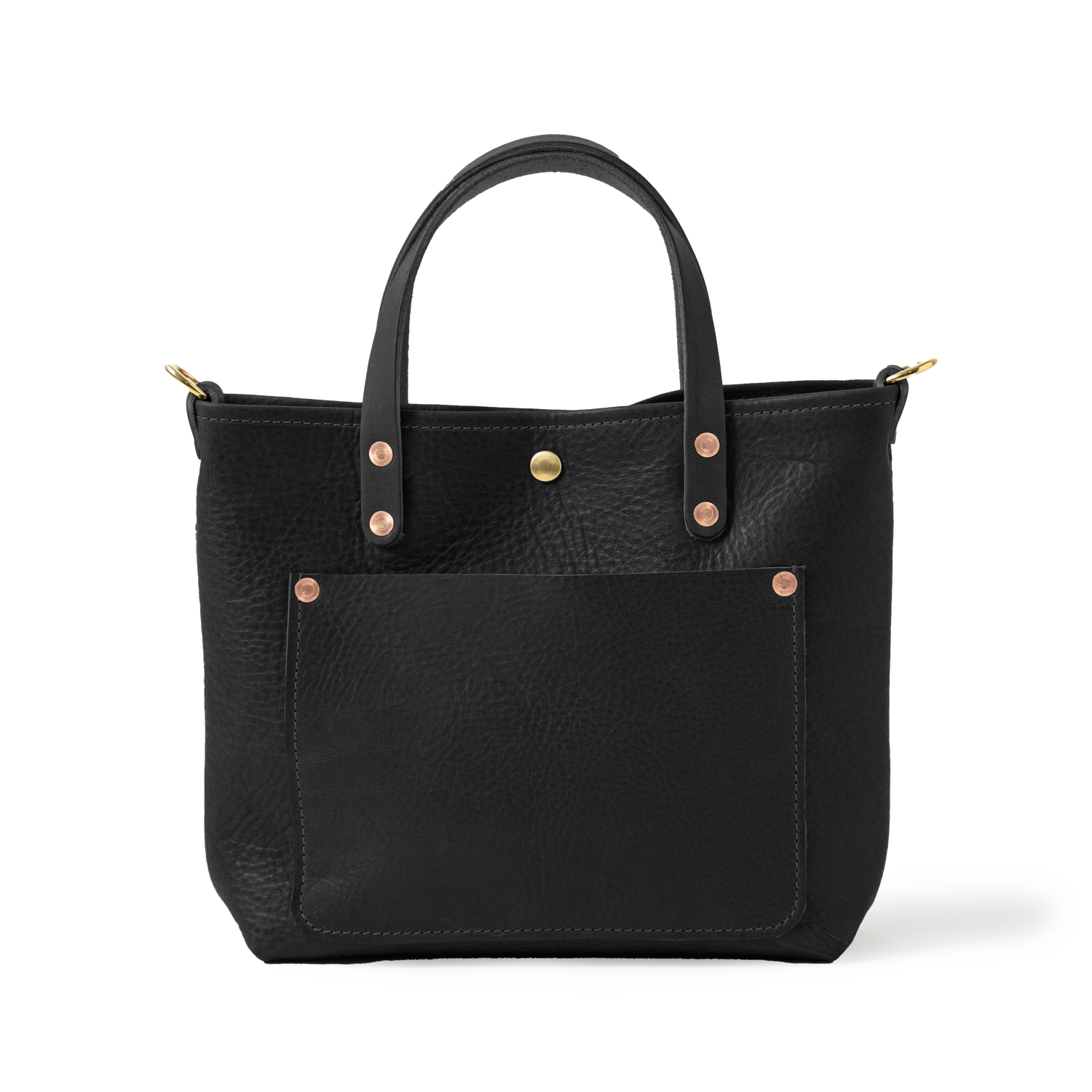 chaps small black tote travel bag The Mini Canvas Go-Tote One large zip pocket Chaps Shoulder Bags for Women