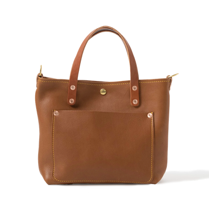 Cognac Cypress Mini Travel Tote