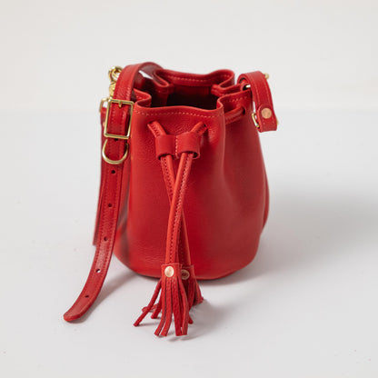 Red Cypress Mini Bucket Bag