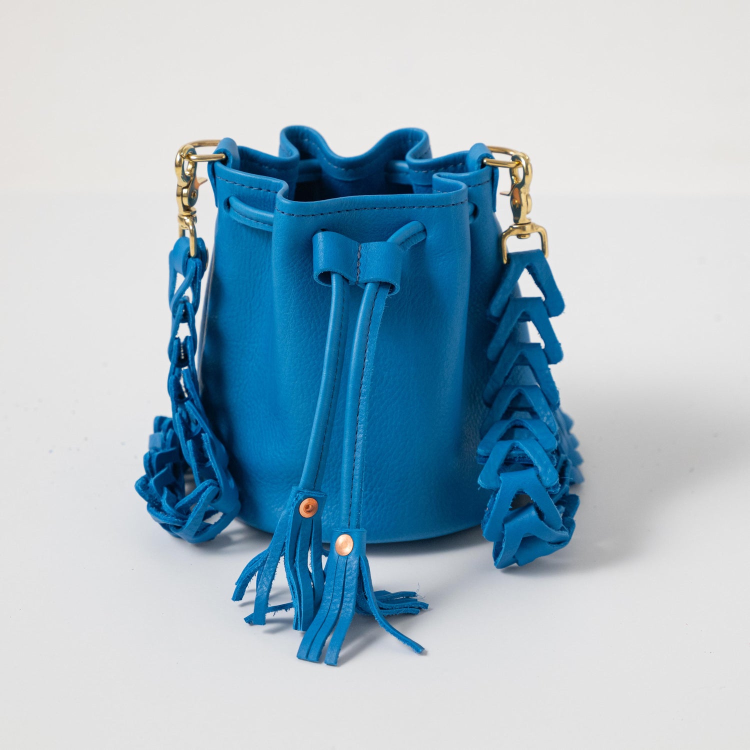 Cerulean Cypress Mini Bucket Bag