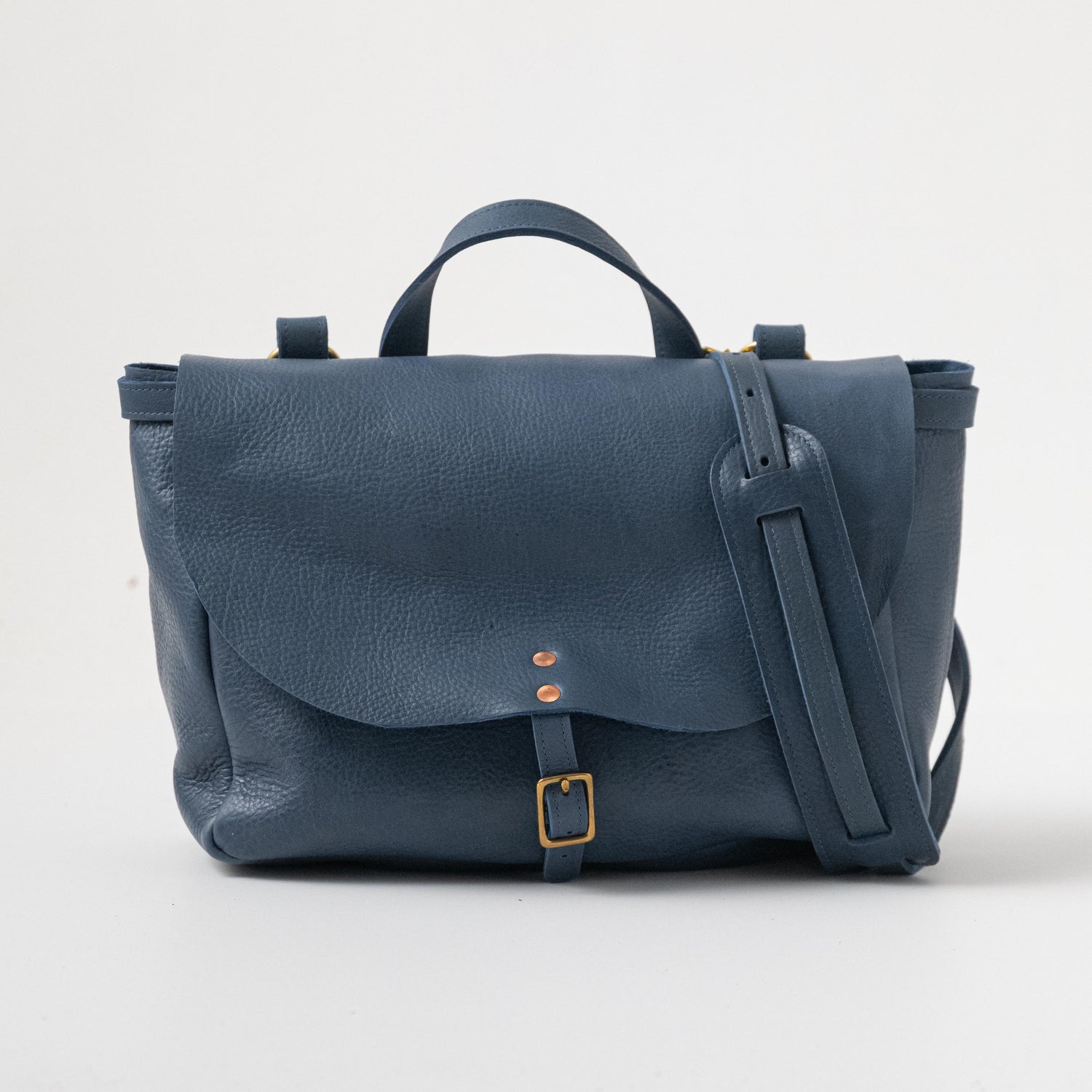 Leather Roulette Messenger Bag
