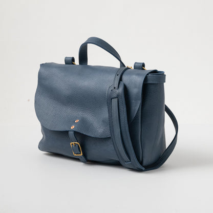 Leather Roulette Messenger Bag
