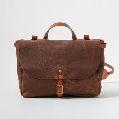 Leather Roulette Messenger Bag