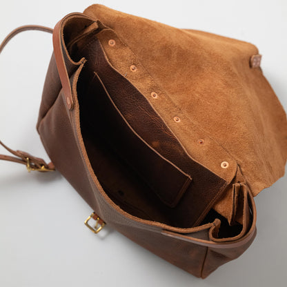 Leather Roulette Messenger Bag