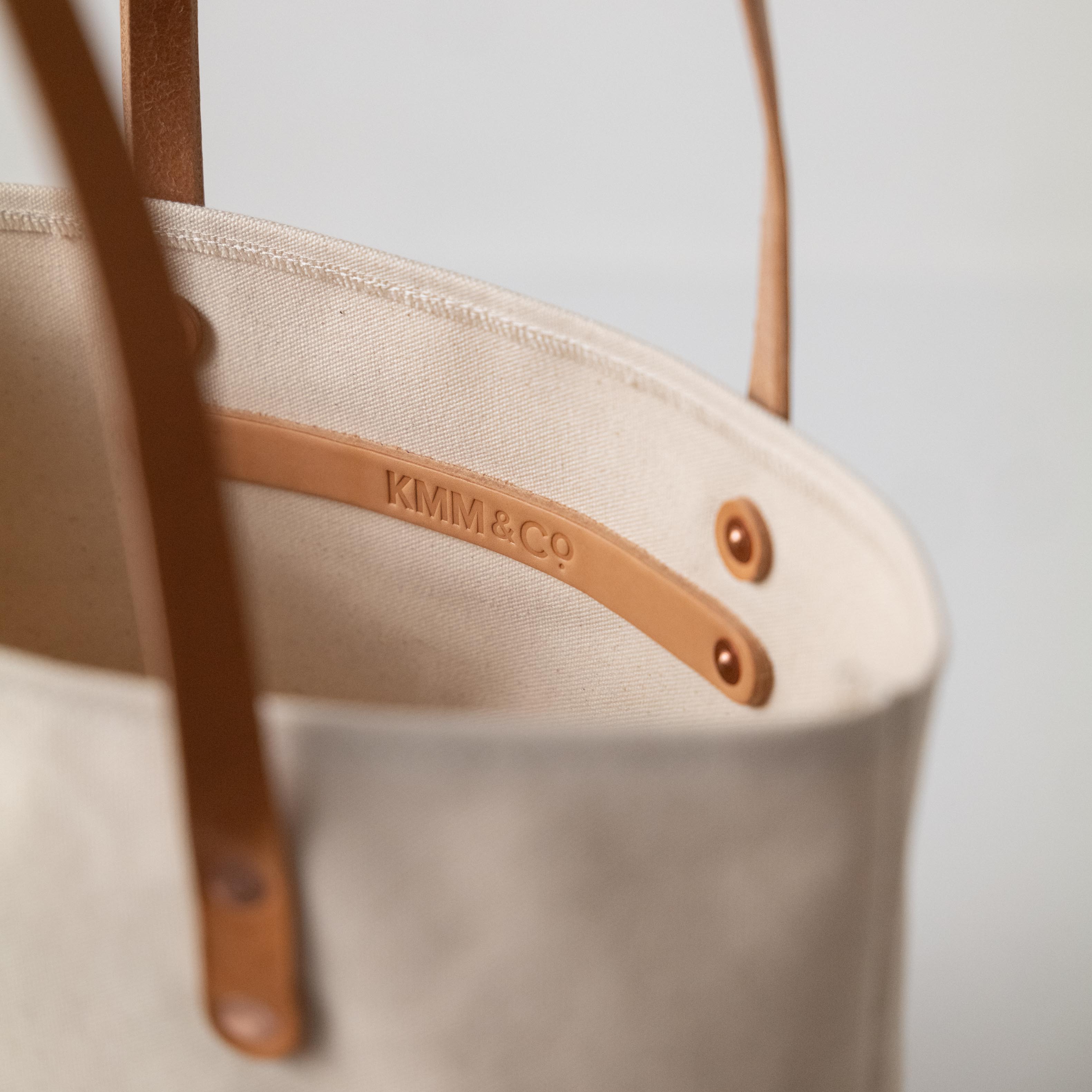 Natural Canvas Panel Tote