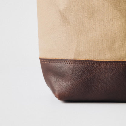Field Tan Canvas Mini Panel Tote