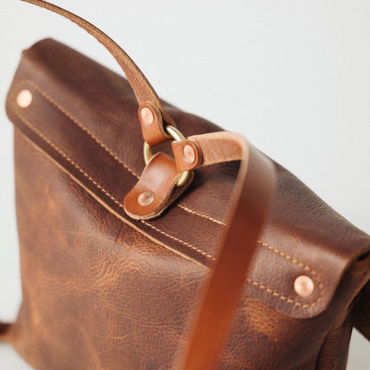 Leather Roulette Backpack