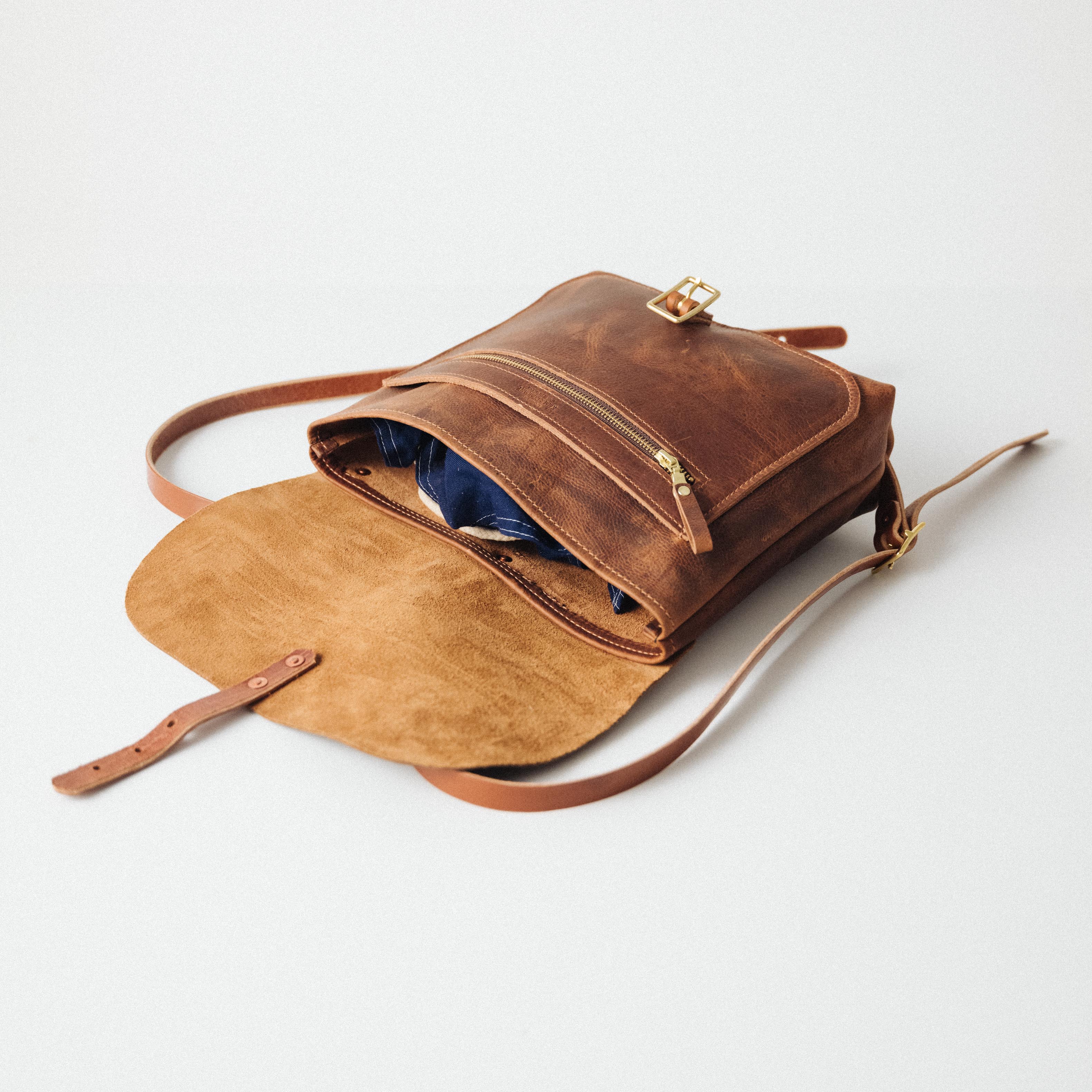 Leather Roulette Backpack