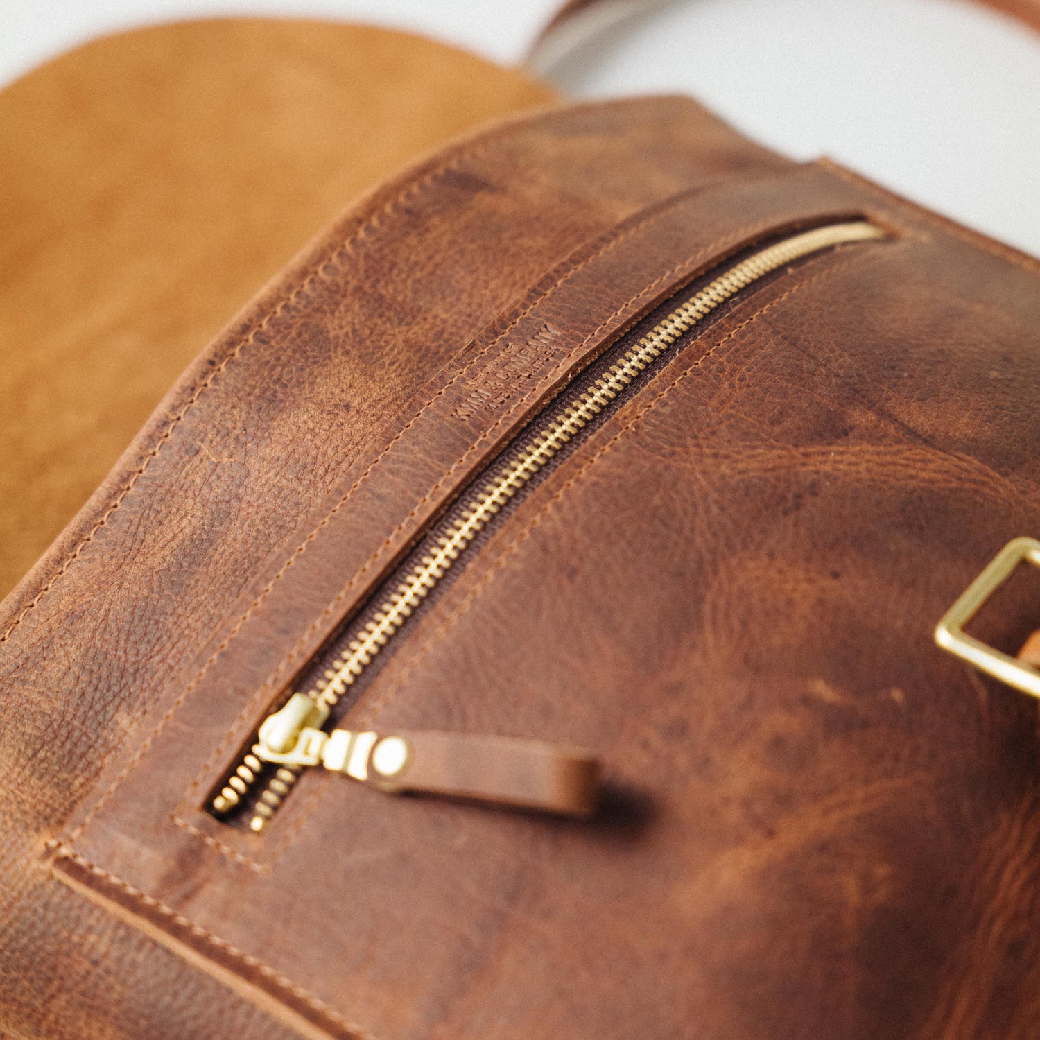 Leather Roulette Backpack
