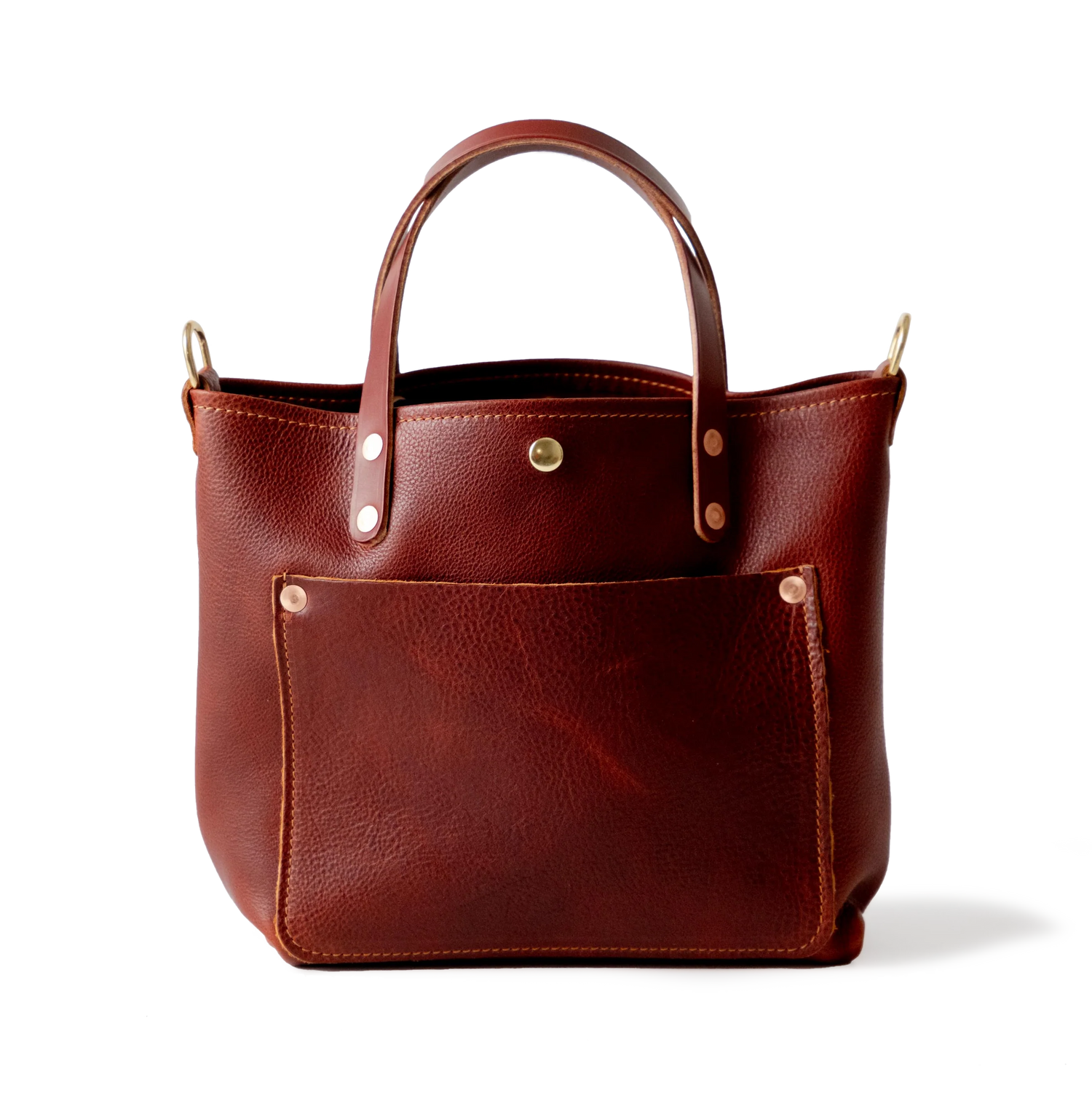 Dark Tan Bulldog Mini Travel Tote