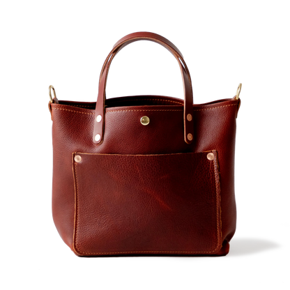 Dark Tan Bulldog Mini Travel Tote