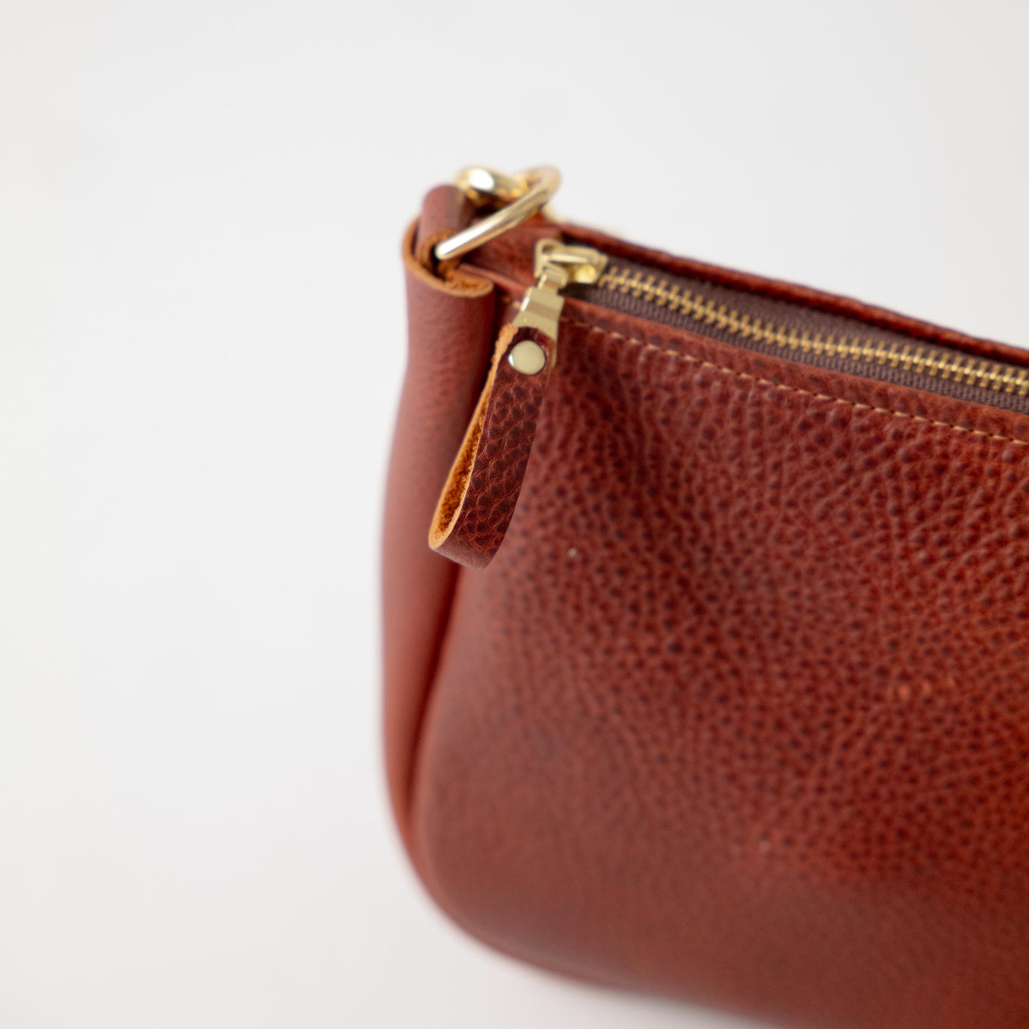 Dark Tan Bulldog Mini Crossbody Bag