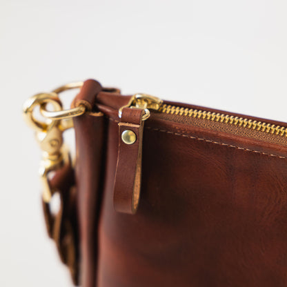 British Tan Double Shot Crossbody Bag