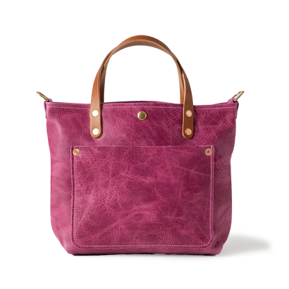 Pink Bulldog Mini Travel Tote