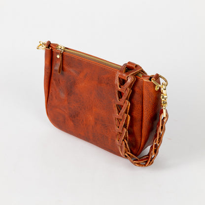 Scratch-and-Dent Whiskey Navajo Bison Medium Crossbody Bag