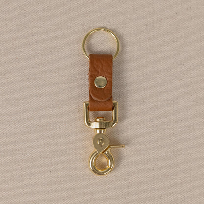 Cognac Cypress Key Clip