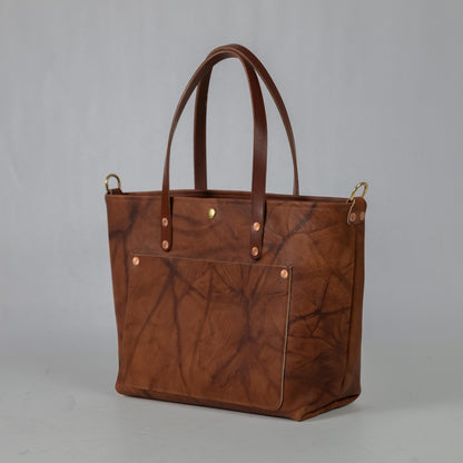 Tan Crunch East West Travel Tote