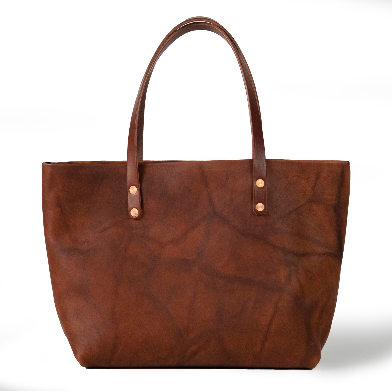 Tan Crunch East West Tote