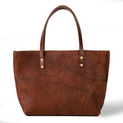 Tan Crunch East West Tote