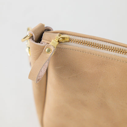Beige Medium Crossbody Bag