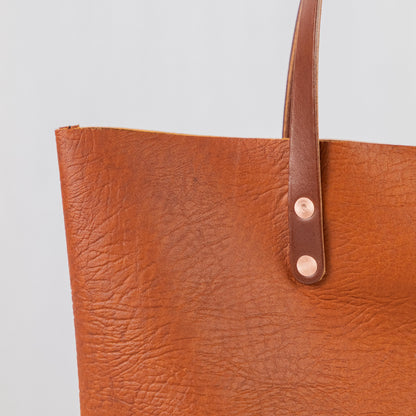 Tan Bison East West Tote