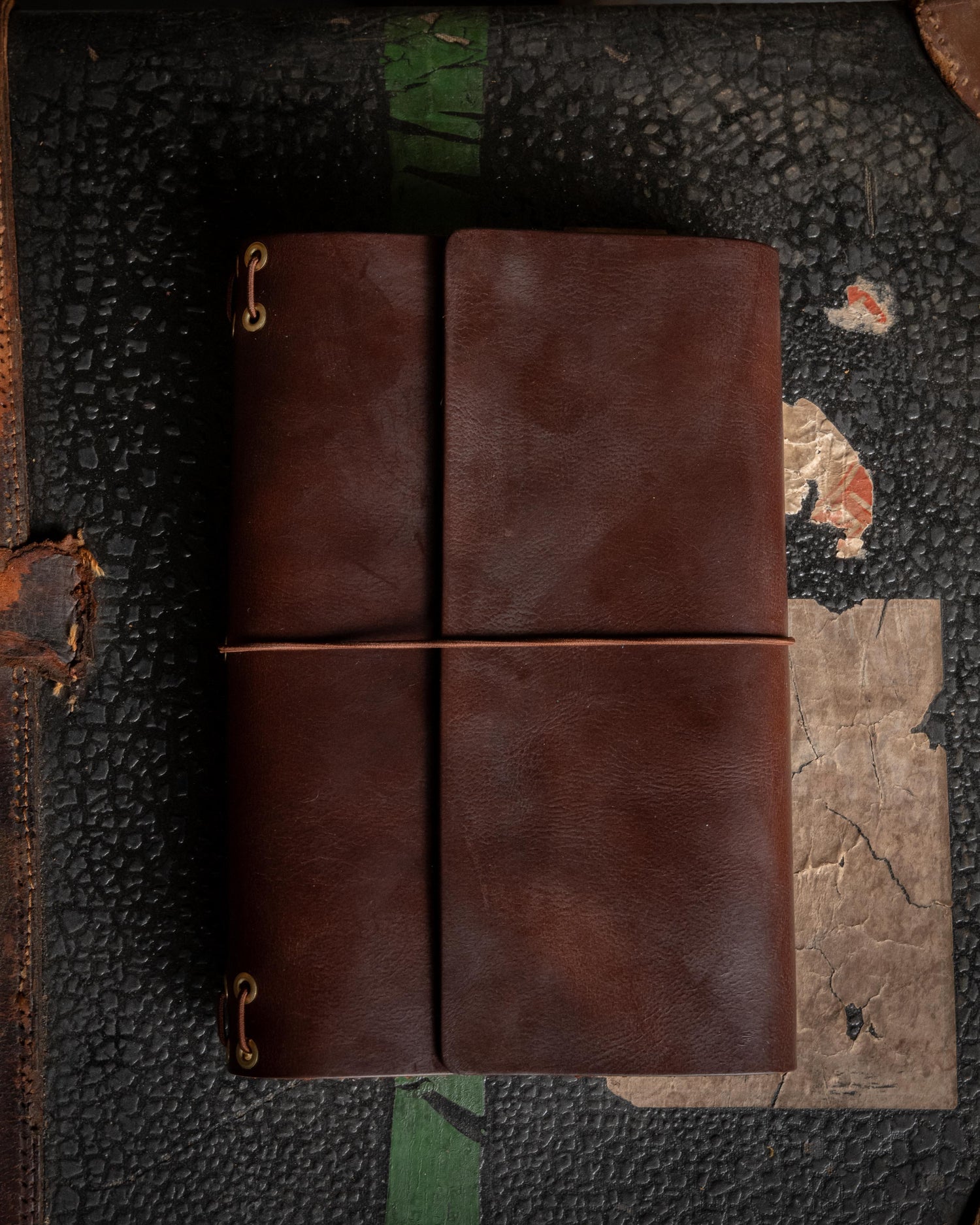 Brown Chromexcel Travel Journal
