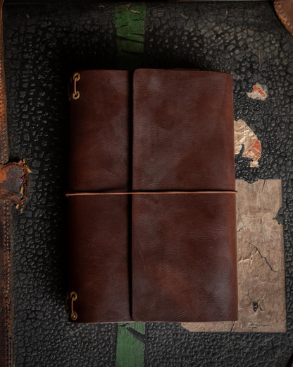 Brown Chromexcel Travel Journal