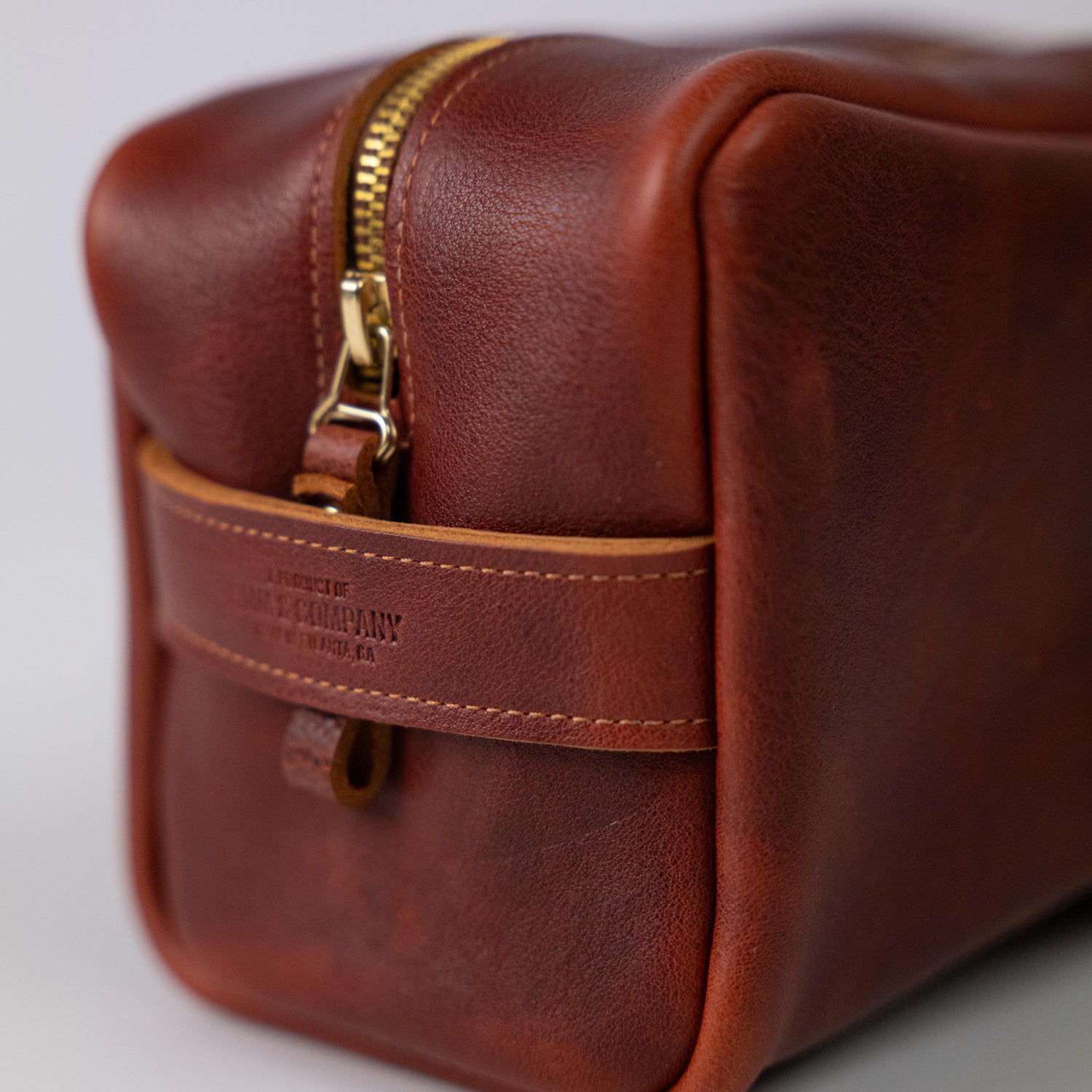 Dark Brown Bulldog Travel Kit
