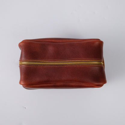 Dark Brown Bulldog Travel Kit