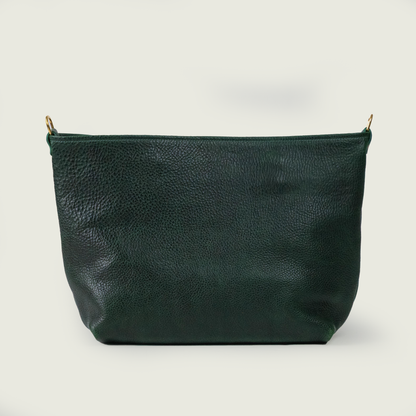Green Bulldog East West Crossbody Travel Tote
