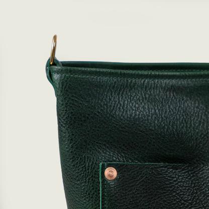 Green Bulldog Crossbody Travel Tote