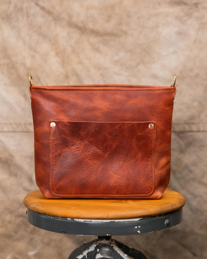 Very Tumbled Old English Derby Mini Crossbody Travel Tote