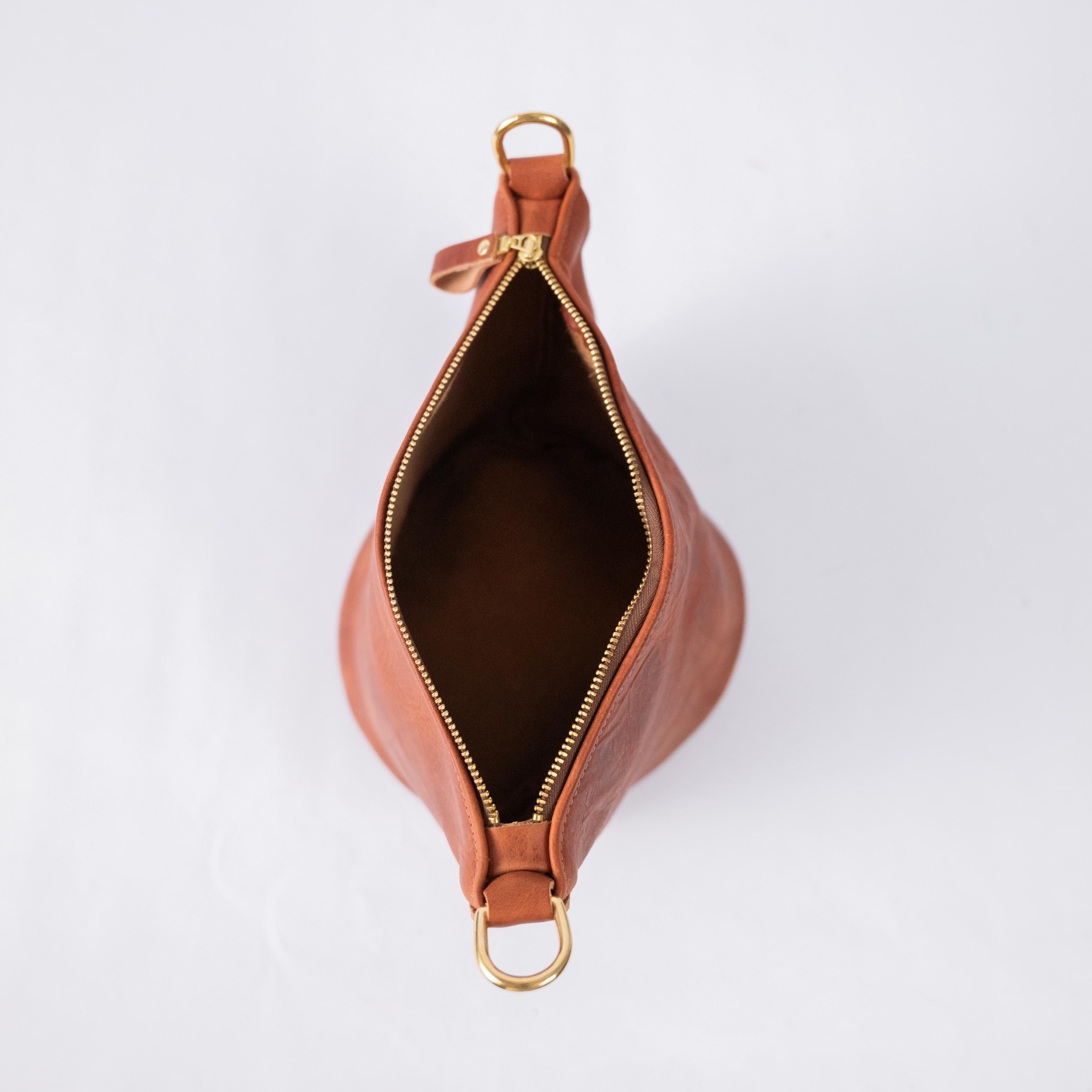 Very Tumbled Old English Derby Zip-Top Bucket Bag