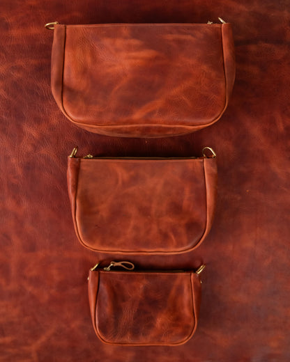 Very Tumbled Old English Derby Crossbody Bag